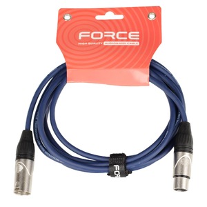 Кабель аудио 1xXLR - 1xXLR FORCE FMC-05/4.5 BL 4.5m