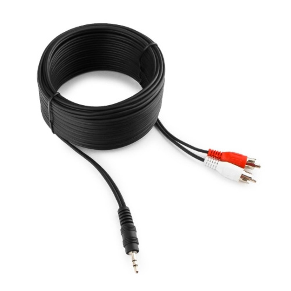 Кабель аудио 1xMini Jack - 2xRCA Cablexpert CCA-458-20M-N 20.0m