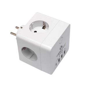 Сетевой фильтр Cablexpert CUBE-4-CU3-W