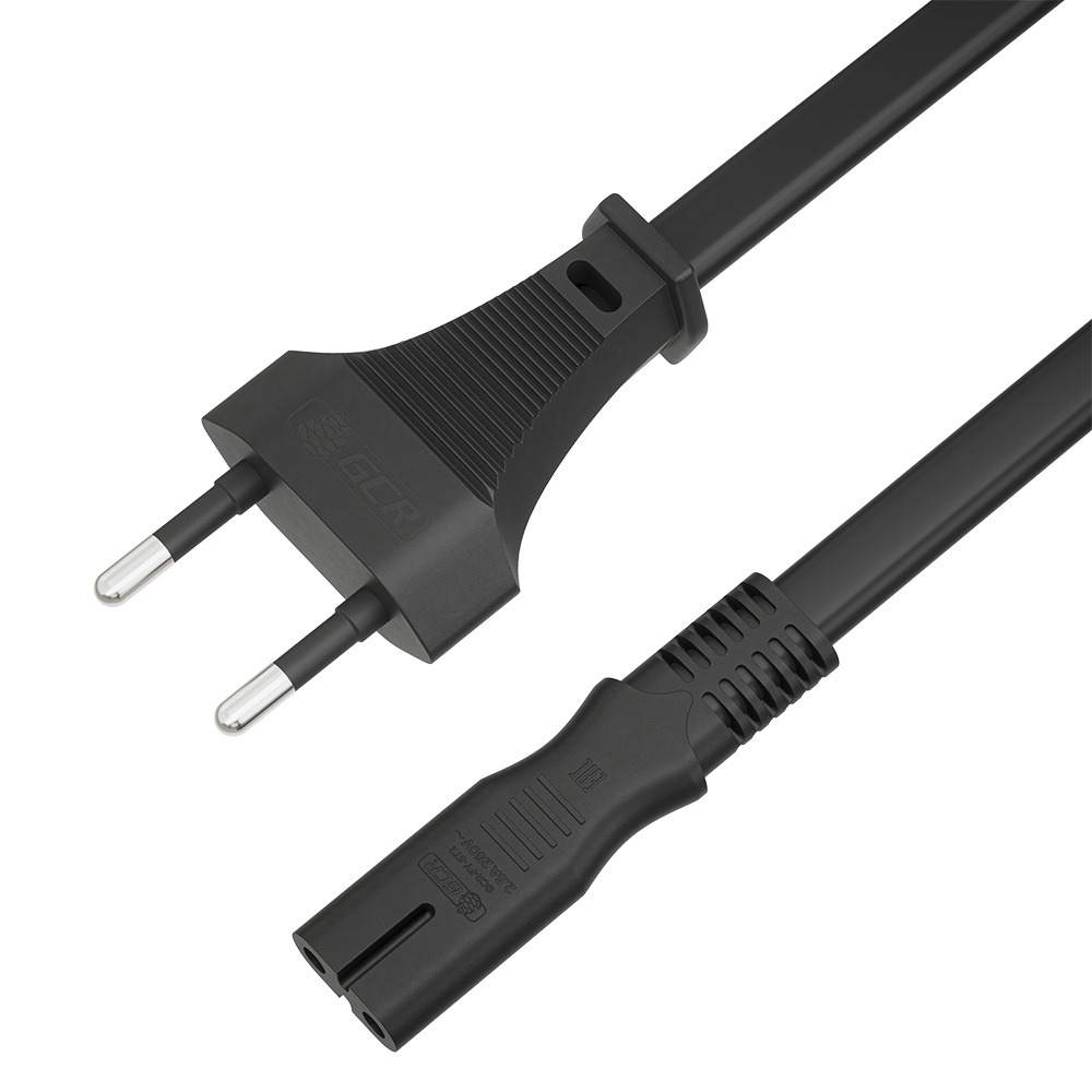 Кабель силовой Schuko - IEC C7 Greenconnect GCR-54292 1.0m