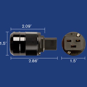 Разъем IEC C19 Wattgate 320i HC Clear