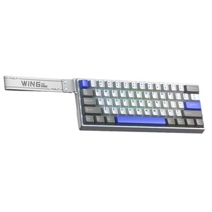 Клавиатура игровая AULA WIN60HE MAX White-Gray-Blue