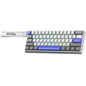 Клавиатура игровая AULA WIN60HE MAX White-Gray-Blue