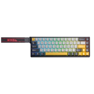 Клавиатура игровая AULA WIN68HE MAX Gray-Black-Orange