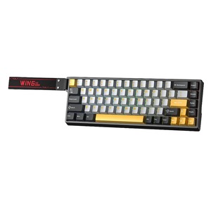 Клавиатура игровая AULA WIN68HE MAX Gray-Black-Orange