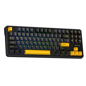 Клавиатура игровая AULA F87 3in1 (BT, 2.4 GHz, Wired) Black-Dark Blue-Orange
