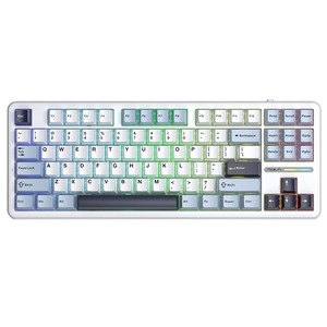 Клавиатура игровая AULA F87 3in1 (BT, 2.4 GHz, Wired) Blue-White-Purple