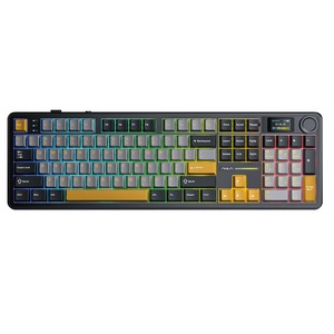 Клавиатура игровая AULA F108 Pro Gray-Orange-Deep Gray