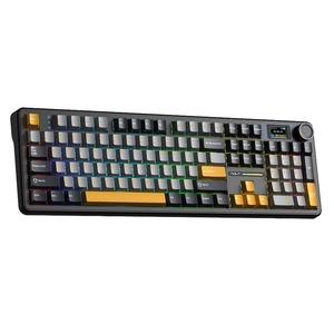 Клавиатура игровая AULA F108 Pro Gray-Orange-Deep Gray