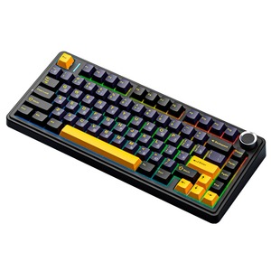 Клавиатура игровая AULA F75 Black-Dark Blue-Orange Light Green Switches