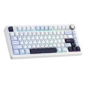 Клавиатура игровая AULA F75 White-Blue-Dark Purple Blue Switches