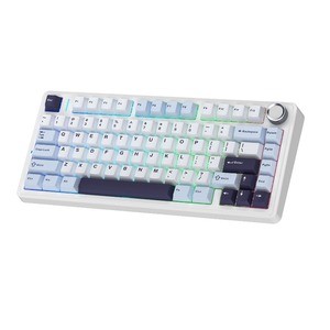 Клавиатура игровая AULA F75 White-Blue-Dark Purple Blue Switches