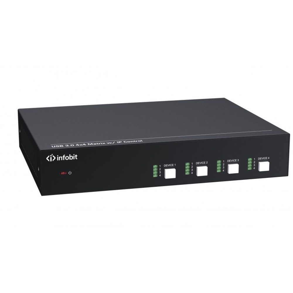 Матричный коммутатор KVM (DVI, USB и аудио) Infobit iMatrix UB44