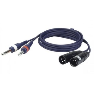 Кабель аудио 2xJack - 2xXLR DAP Audio 3.0m 2 XLR M/2x Jack 6.3mm