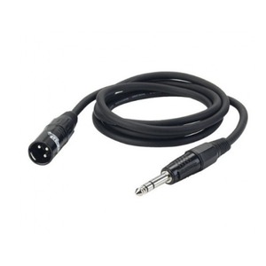 Кабель аудио 1xJack - 1xXLR DAP Audio 3.0m разъемы XLRM/Jack Stereo Black
