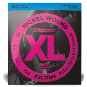 Струны для бас-гитары DAddario EXL170M Nickel Wound