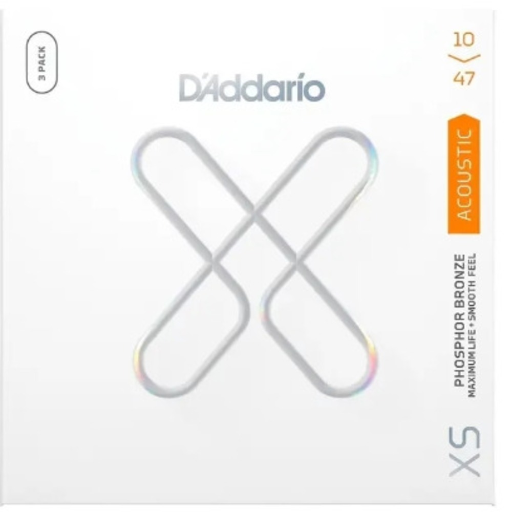 Струны для акустической гитары DAddario XSAPB1047-3P