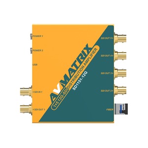 Усилитель-раcпределитель Цифровое видео (SDI) и Аудио (S/PDIF) AVMATRIX SD1151 12G-SDI 15