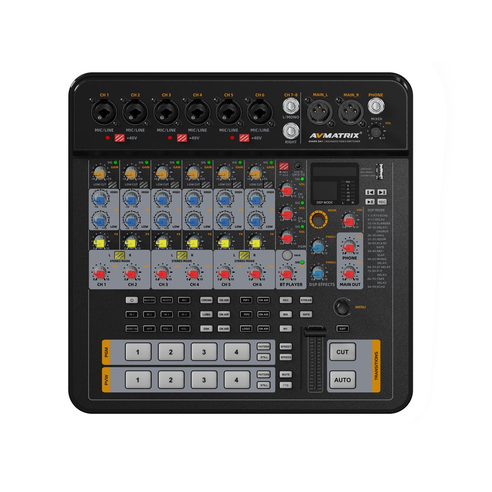 Видеомикшер AVMATRIX Shark S4M