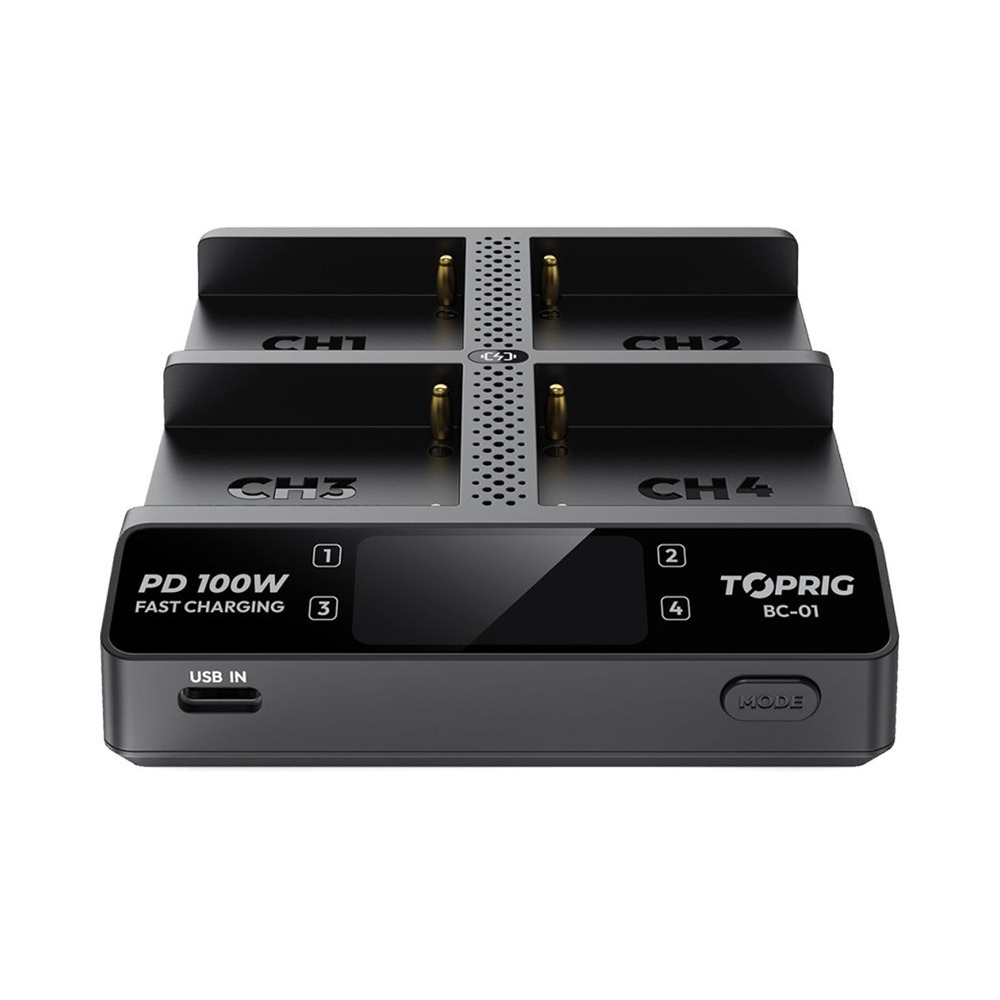 Сетевое зарядное устройство универсальное Accsoon TOPRIG BC01 4-Bay NP-F