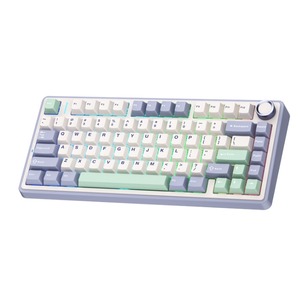 Клавиатура игровая AULA F75 Purple-Beige-Green Light Green Switches