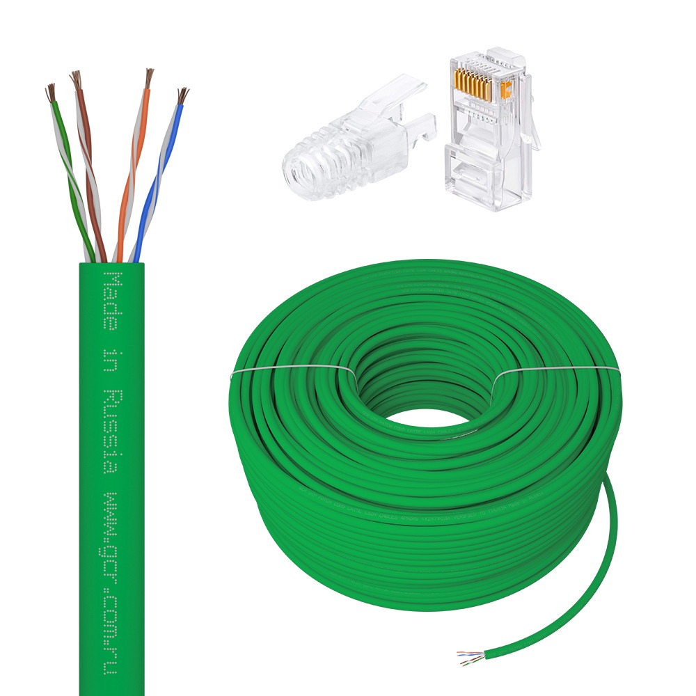 Кабель витая пара на катушке Greenconnect GCR-57402 100.0m