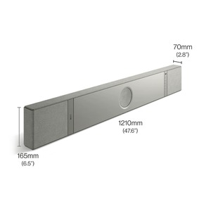 Саундбар KEF XIO Silver Grey