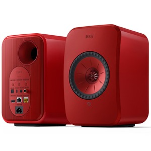 Активная акустика KEF LSX II Lava Red + KEF S1 Floor Stand Red