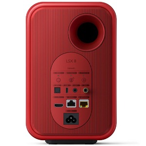 Активная акустика KEF LSX II Lava Red + KEF S1 Floor Stand Red