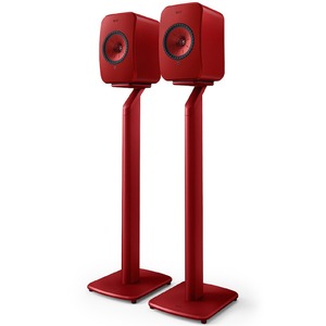 Активная акустика KEF LSX II Lava Red + KEF S1 Floor Stand Red