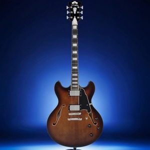 Гитара полуакустическая DAngelico Premier DC Brown Burst