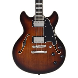 Гитара полуакустическая DAngelico Premier Mini DC Brown Burst