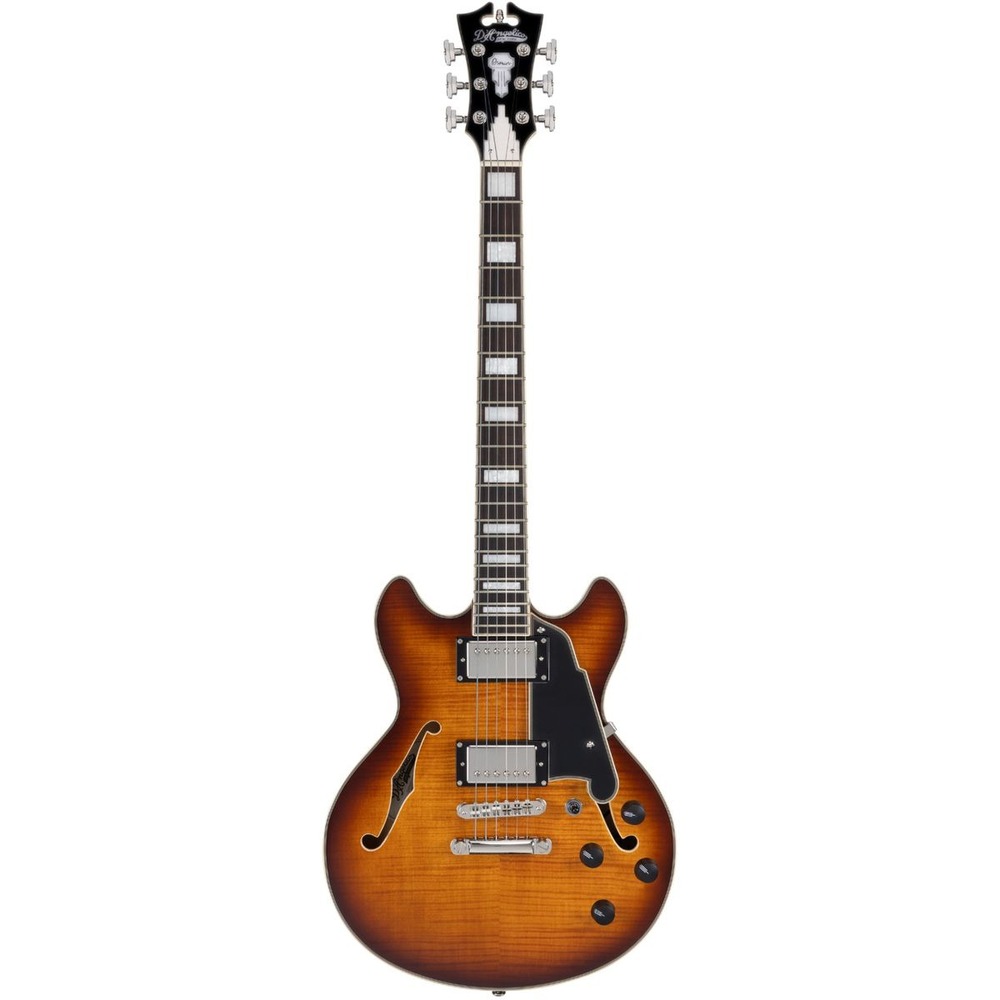 Гитара полуакустическая DAngelico Premier Mini DC Dark Iced Tea Burst