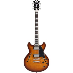 Гитара полуакустическая DAngelico Premier Mini DC Dark Iced Tea Burst