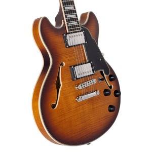Гитара полуакустическая DAngelico Premier Mini DC Dark Iced Tea Burst