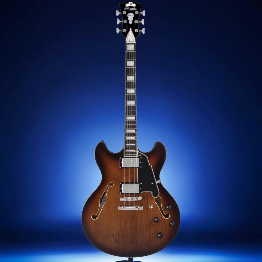 Гитара полуакустическая DAngelico Premier SS Brown Burst