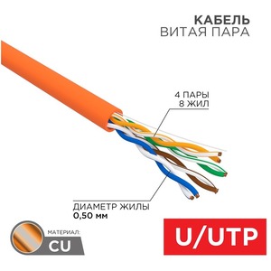 Кабель витая пара на катушке Rexant 01-0049-R 305.0m