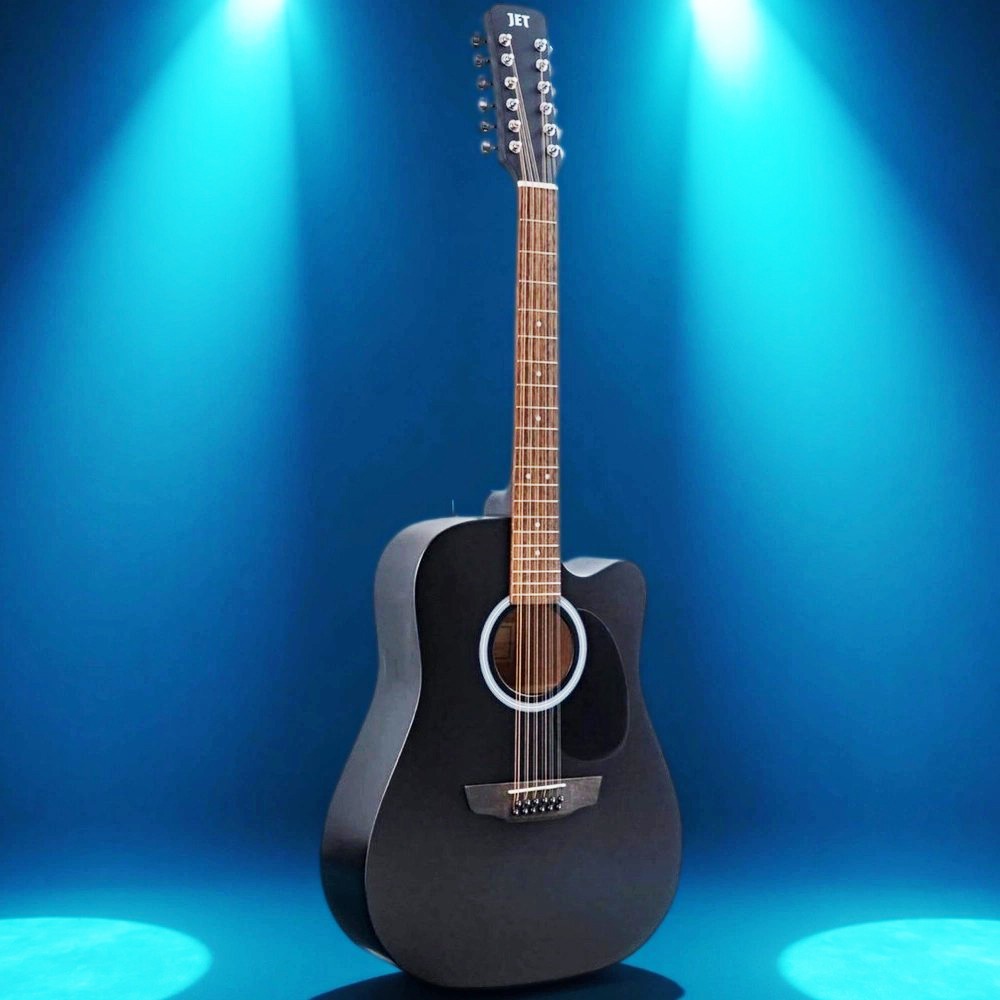 Акустическая гитара JET JD-255/12 BKS