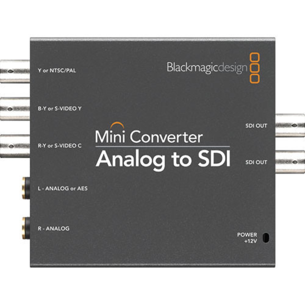 Преобразователь SDI, DVI, компонентное видео, HDMI Blackmagic Mini Converter - Analog to SDI 2