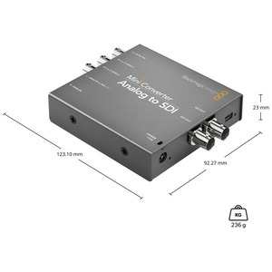 Преобразователь SDI, DVI, компонентное видео, HDMI Blackmagic Mini Converter - Analog to SDI 2