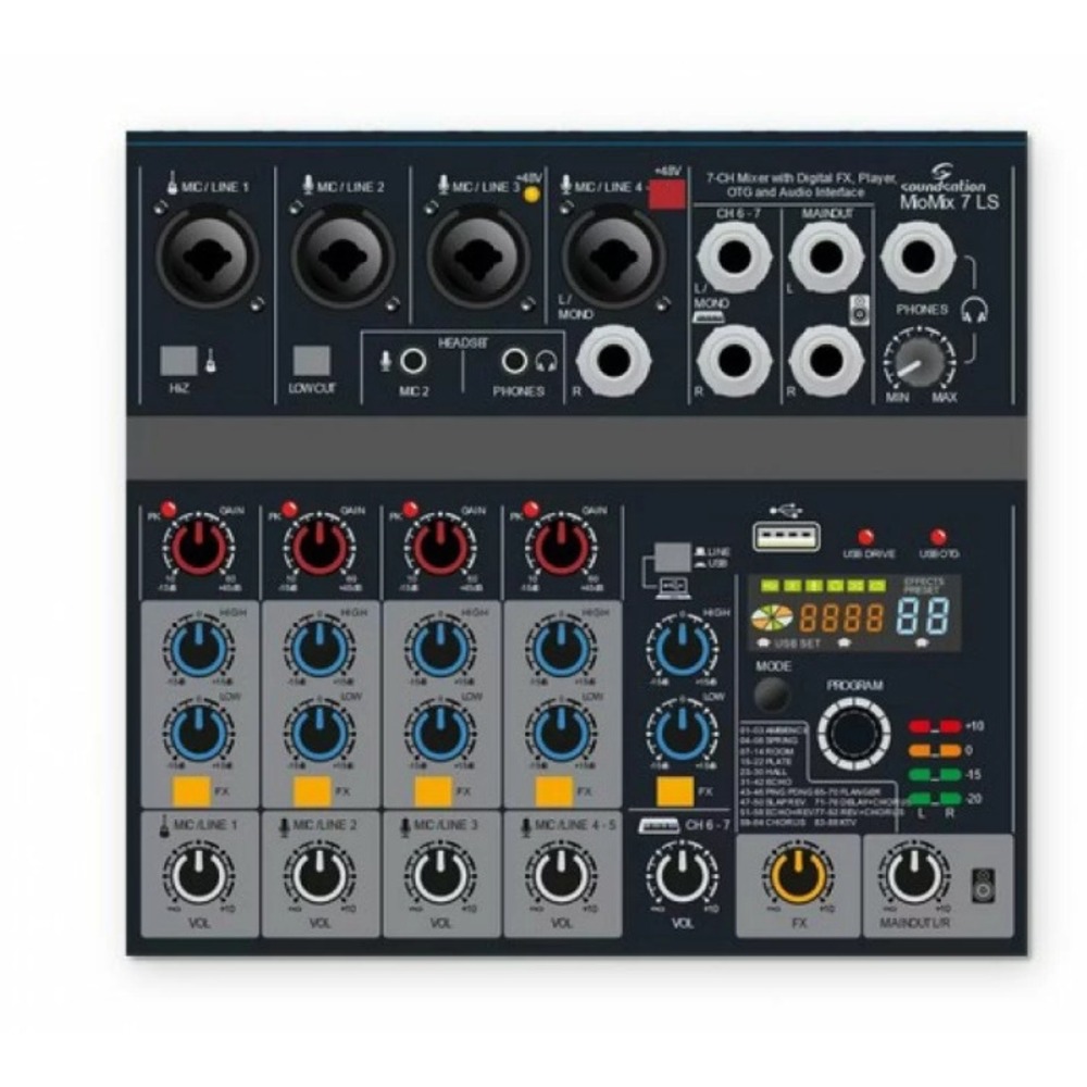 Аналоговый микшер Soundsation MioMix-7LS