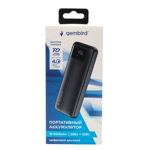 Внешний аккумулятор Gembird GPB-10Q