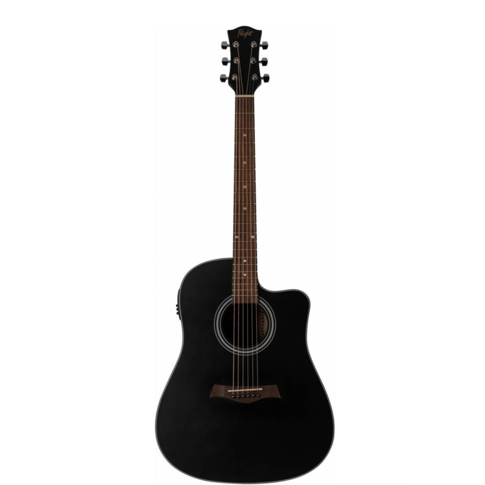 Электроакустическая гитара Flight D-175CE BK