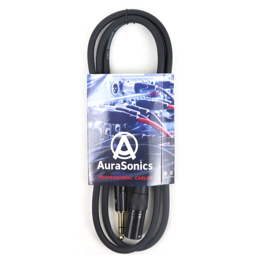 Кабель аудио 1xJack - 1xXLR AuraSonics XMJTRSM-6 6.0m