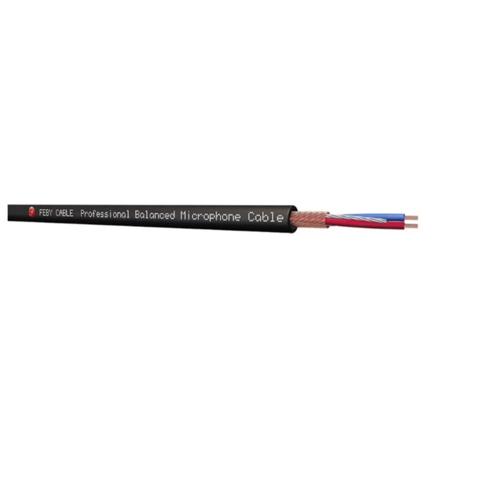 Кабель микрофонный на катушках FEBY CABLE FC234BK-100 100.0m