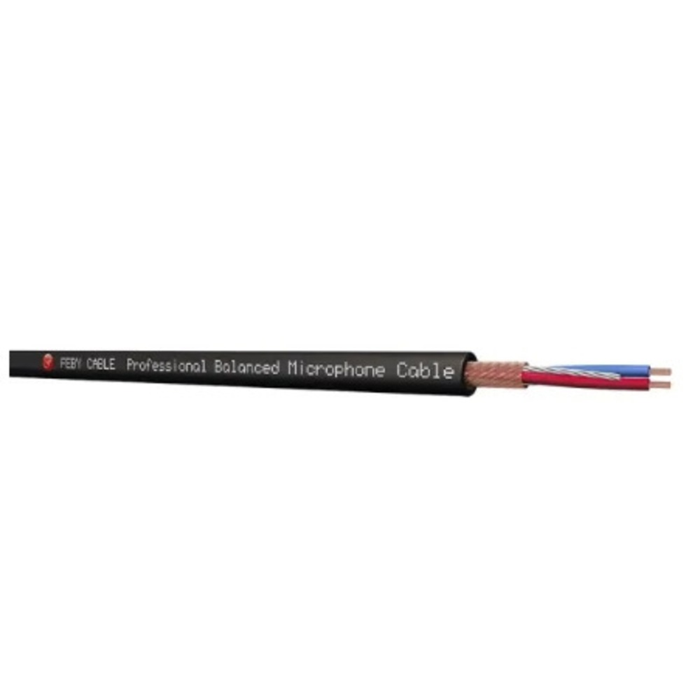 Кабель микрофонный на катушках FEBY CABLE FC250BK-100 100.0m