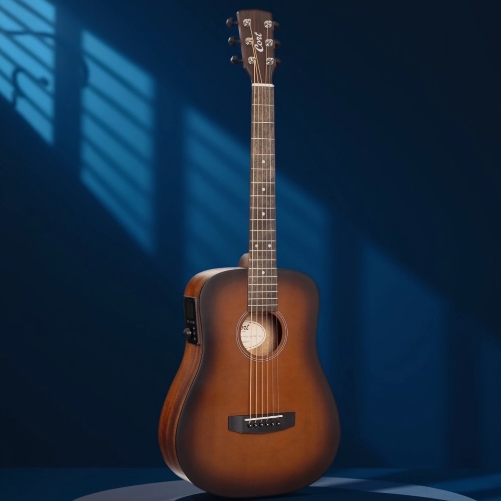 Электроакустическая гитара Cort Earth-GO-OPBB-WBAG