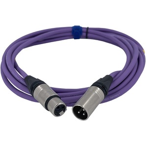 Балансный микрофонный кабель GS-PRO XLR3F-XLR3M purple 5.0m