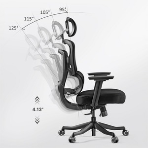 Эргономичное компьютерное кресло Eureka ERK-GC12-GY-V1