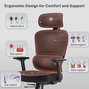 Эргономичное компьютерное кресло Eureka ERK-GC12-R-V1